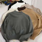 Καθημερινό γυναικείο πουλόβερ κλασικό μοντέλο σε επτά χρώματα