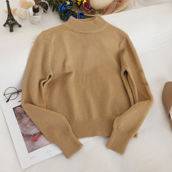 Καθημερινό γυναικείο πουλόβερ κλασικό μοντέλο σε επτά χρώματα