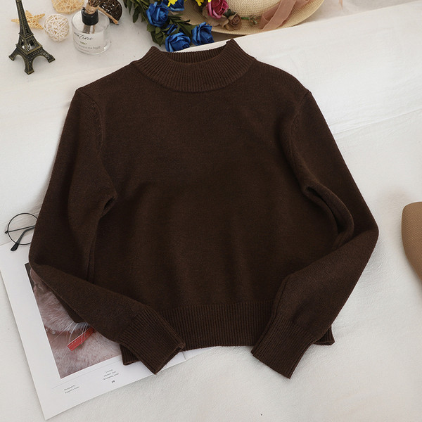 Καθημερινό γυναικείο πουλόβερ κλασικό μοντέλο σε επτά χρώματα