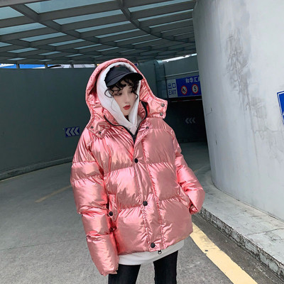 Jacheta scurta de dama actuala in trei culori cu gluga