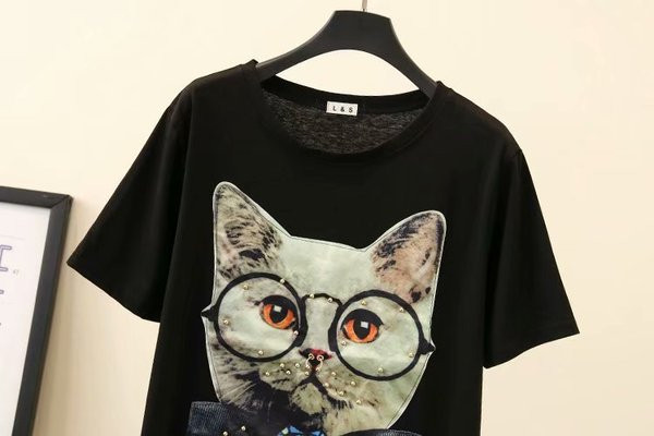 Casual  γυναικείο φόρεμα με κοντό μανίκι και εφαρμογή σε μαύρο χρώμα