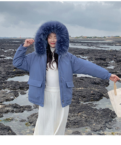 Γυναικείο χειμωνιάτικο μπουφάν φαρδύ μοντέλο σε διάφορα χρώματα