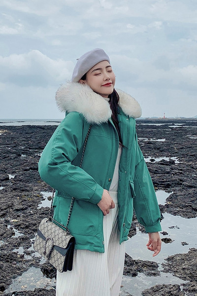 Γυναικείο χειμωνιάτικο μπουφάν φαρδύ μοντέλο σε διάφορα χρώματα