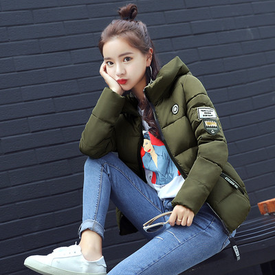 Női őszi-téli kabát rövid modell kapucnival több színben