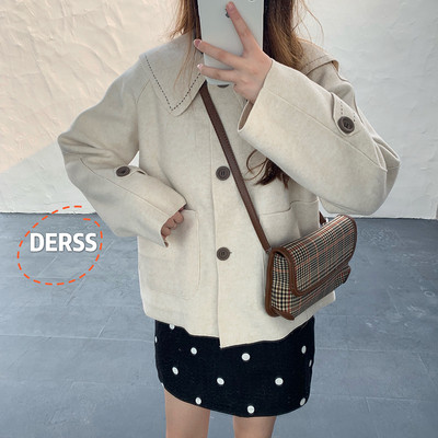 Дамско ежедневно късо тънко палто в два цвята