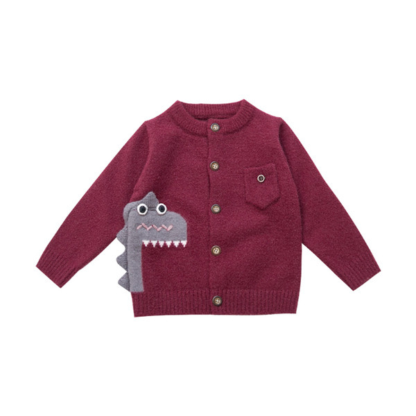 Modern gyerekmellény szürke és piros 3D elemekkel