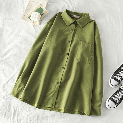 Μοντέρνο γυναικείο πουκάμισο με κλασικό γιακά σε διάφορα χρώματα