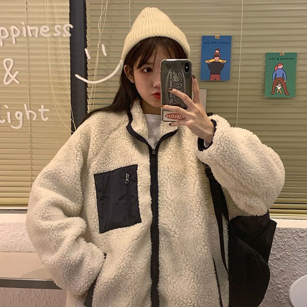 Γυναικείο μοντέρνο μαλακό φούτερ με κουμπιά