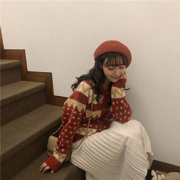 Vesta moderna de dama de culoare rosie