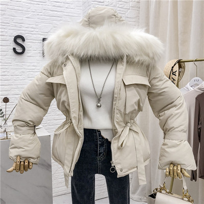 Geaca de dama moderna cu gluga si curea in mai multe culori