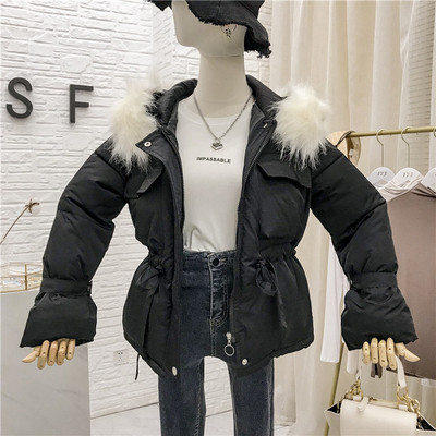 Geaca de dama moderna cu gluga si curea in mai multe culori