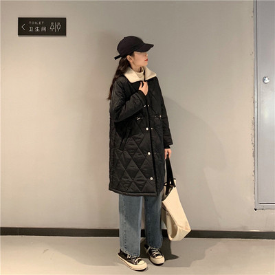 Jachetă lungă de actualitate de damă în două culori cu șireturi