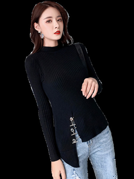 Γυναικείο πουλόβερ ασύμμετρο μοντέλο σε διάφορα χρώματα