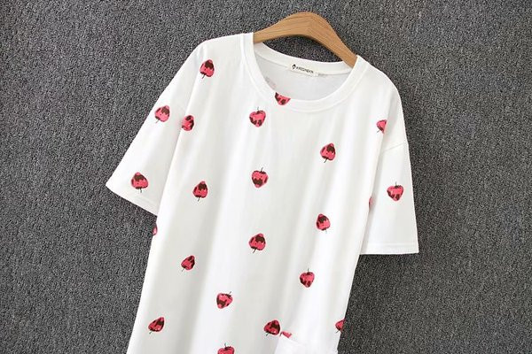 Rochie scurta de dama casual cu buzunar si maneci scurte in roz si alb