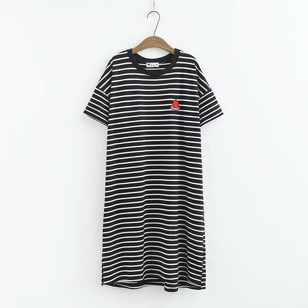 Μεγάλο μέγεθος γυναικείο φόρεμα  casual σε τρία χρώματα