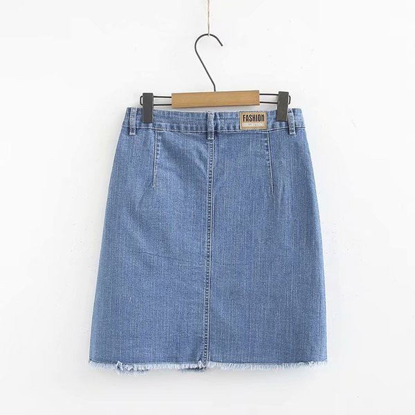 Lezser női rövid farmerszoknya kék zsebekkel