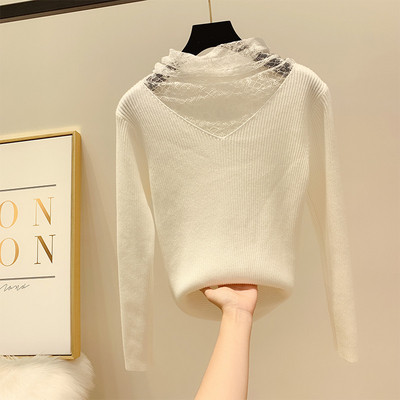 Pulover de dama cu dantela in mai multe culori