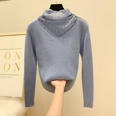 Pulover de dama cu dantela in mai multe culori