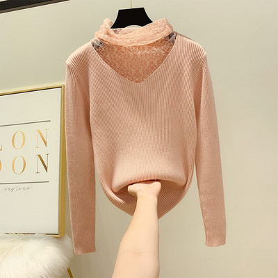 Pulover de dama cu dantela in mai multe culori