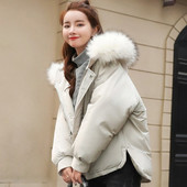 Geaca de iarna de dama moderna model asimetric