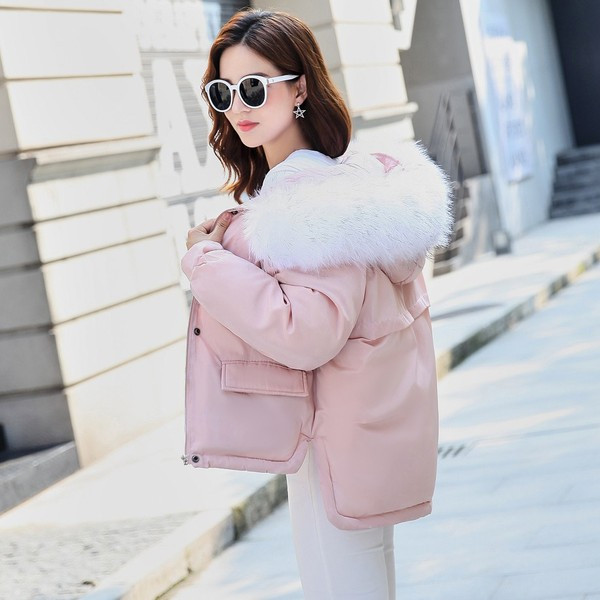 Geaca de iarna de dama moderna model asimetric