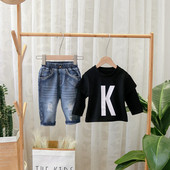 Bluza pentru copii model nou pentru baieti cu imprimeu in negru