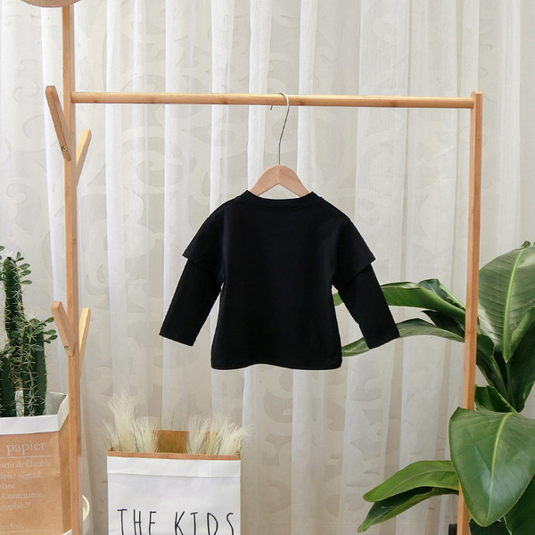 Bluza pentru copii model nou pentru baieti cu imprimeu in negru