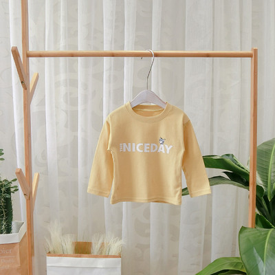 Bluza moderna pentru copii cu decolteu O pentru baieti in alb, galben si portocaliu