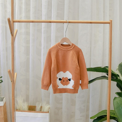 Új modell modern, O-nyakú gyerekpulóver több színben