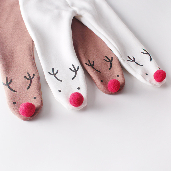 Babaharisnya lányoknak fehér és barna rátéttel