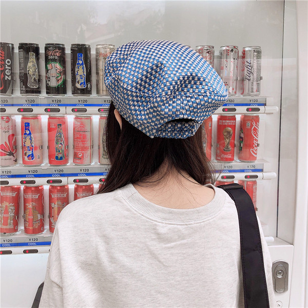 Palarie de dama tip bereta in trei culori