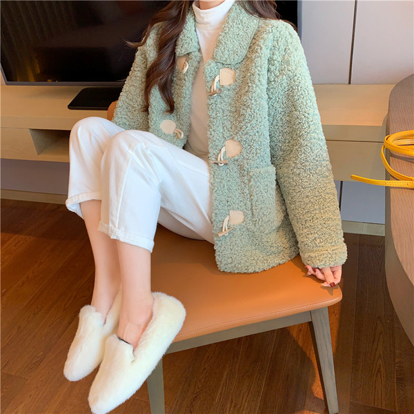 Női pehelykabát sárga, zöld és bézs színben