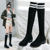 Μοντέρνες γυναικείες μπότες μυτερό μοντέλο σε κόκκινο χρώμα