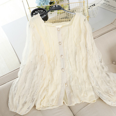 Γυναικείο πουκάμισο με κουμπιά και τετράγωνη λαιμόκοψη σε διάφορα χρώματα