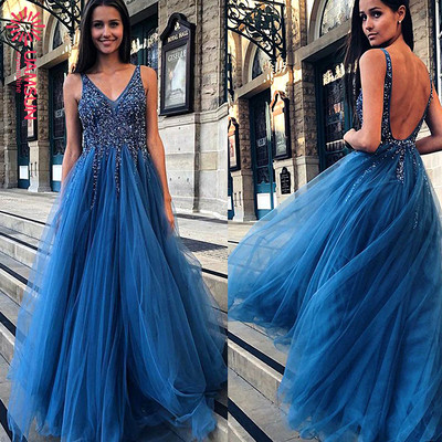 Rochie moderna de dama lunga cu bretele late si efect stralucitor in doua culori