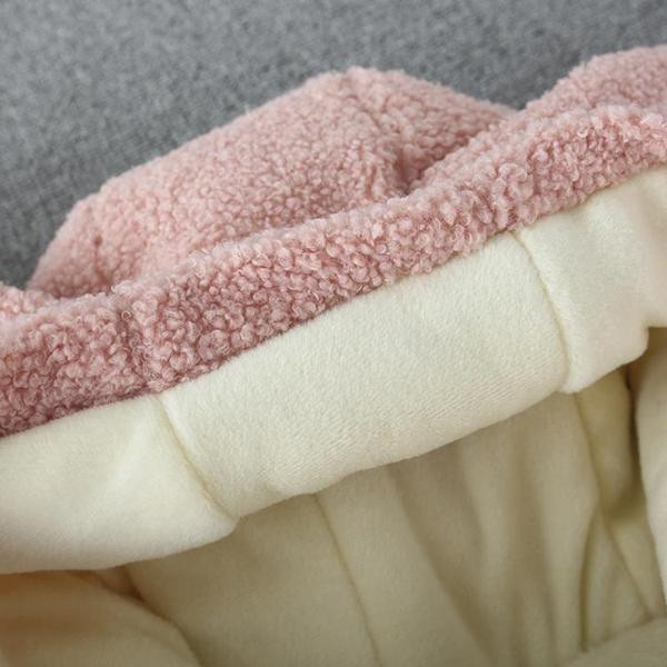 Νέο μοντέλο φθινοπωρινό μπουφάν για κορίτσια με κουκούλα και κεντήματα σε λευκό και ροζ χρώμα