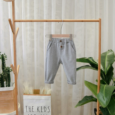 Új modell gyereknadrág gombokkal, szürke és fekete színben