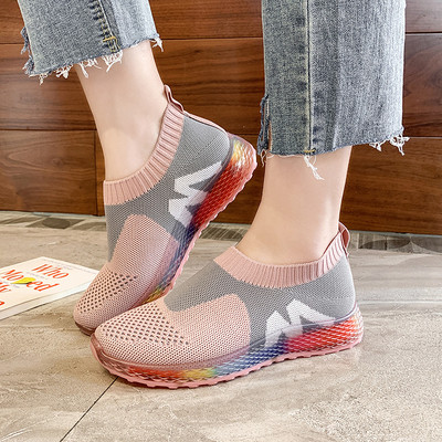 Női alkalmi tornacipő gumi talppal, két színben