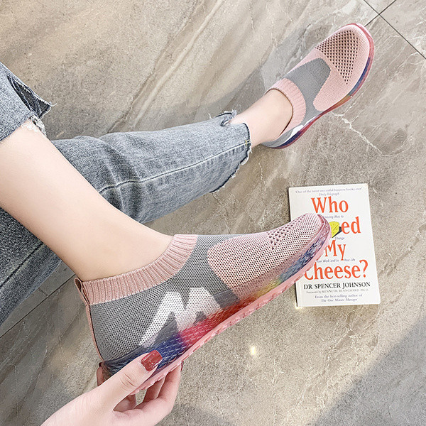 Női alkalmi tornacipő gumi talppal, két színben