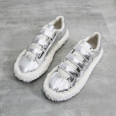 Νέο μοντέλο γυναικεία χειμωνιάτικα πάνινα παπούτσια με  λουράκια βελκρό σε διάφορα χρώματα