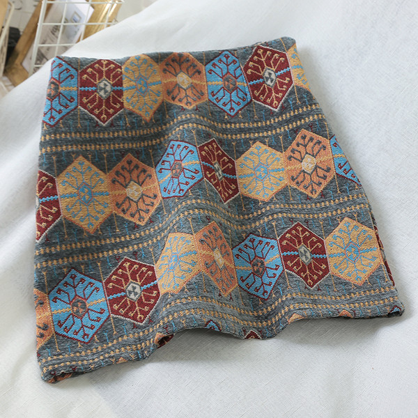 Modern női színes szoknya Karcsú, magas derékú modell