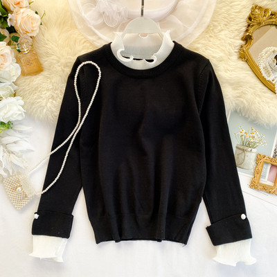 Γυναικείο πουλόβερ με ψηλό γιακά σε διάφορα χρώματα