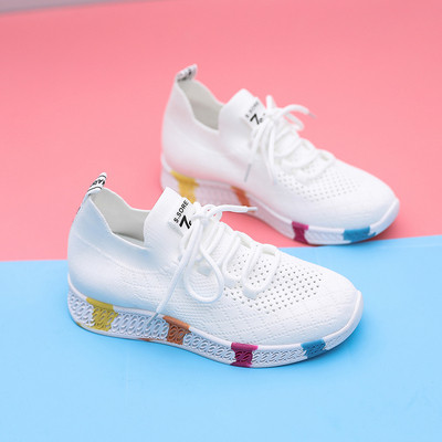 Casual γυναικεία αθλητικά παπούτσια με χρωματιστή πλατφόρμα