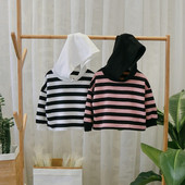 Καθημερινό παιδικό ριγέ φούτερ με κουκούλα για αγόρια σε διάφορα χρώματα