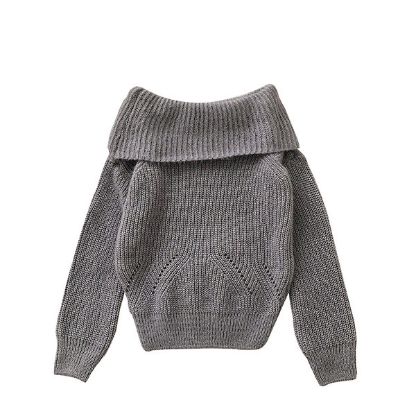 Új modell modern női pulóver ejtett ujjal több színben