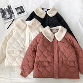 Geaca casual dama cu guler in trei culori