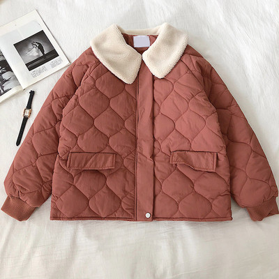 Geaca casual dama cu guler in trei culori