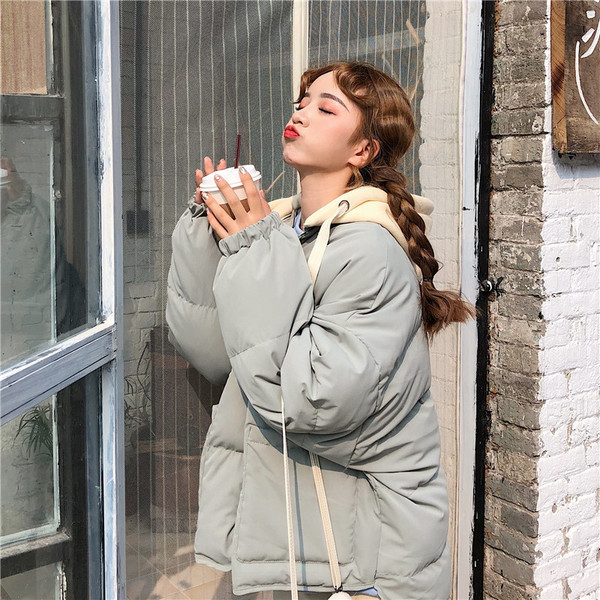 Geaca de dama moderna in doua culori model lat