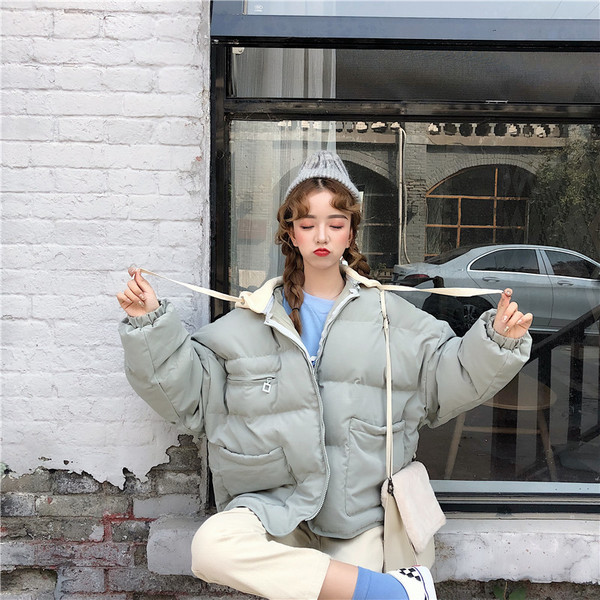 Geaca de dama moderna in doua culori model lat