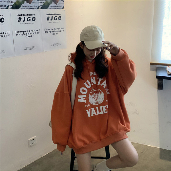 Γυναικείο casual φούτερ σε τέσσερα χρώματα με γράμματα